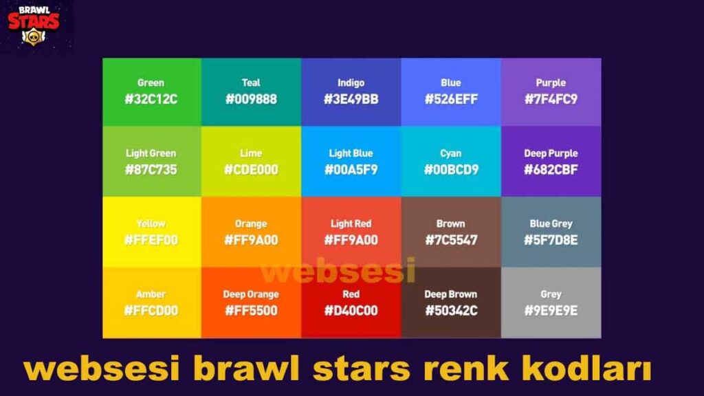 Brawl Stars Renk Kodu