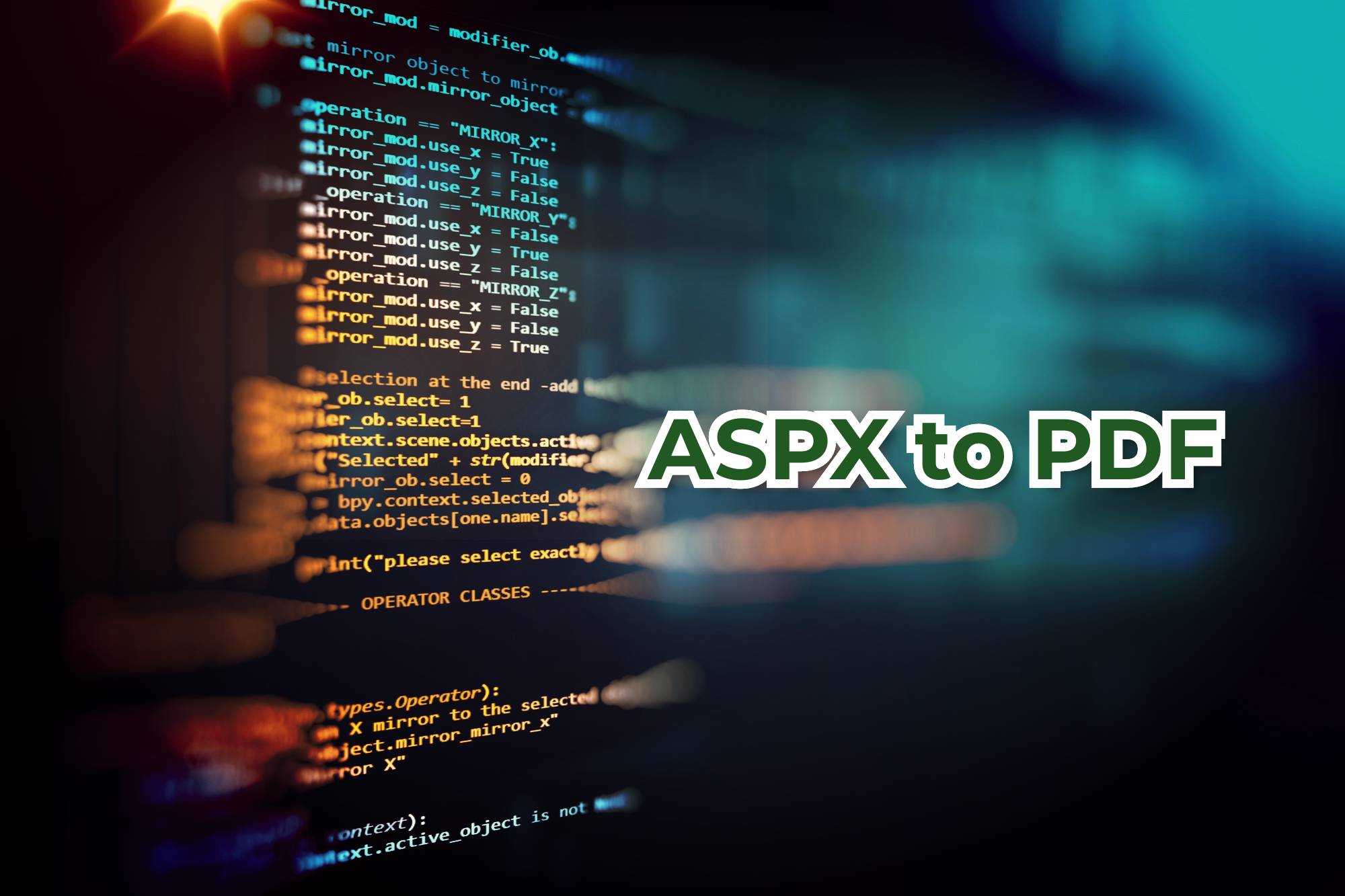 ASPX to PDF Dönüştürme